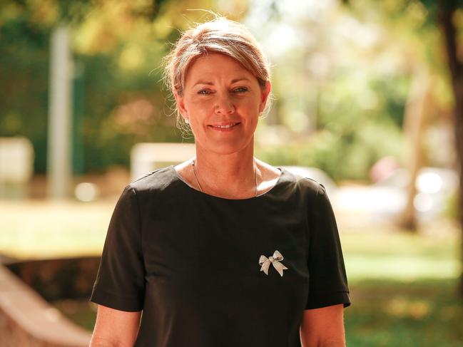 Tracey Hayes, CLP candidate for Fannie Bay, says the Territory Alliance Party polling is dated and she is comfortable with what her own party’s polling is showing about her rating against incumbent Michael Gunner. Picture: Glenn Campbell