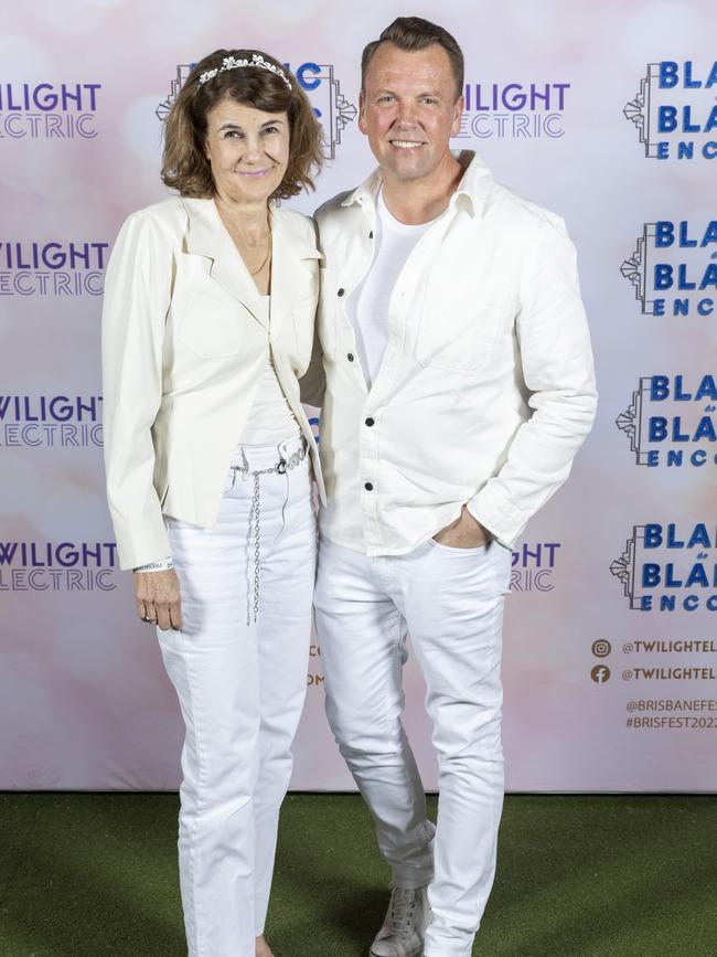 Robyn and Scott Emerson at Blanc de Blanc Encore opening night at Spiegeltent, Northshore, Thursday, July 28, 2022. Picture: Richard Walker/RDW Photography