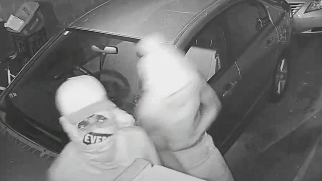 A still from the CCTV footage of the break-in.