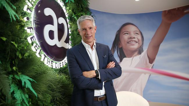 A2 Milk CEO David Bortolussi says the company is standing buy to supply infant formula to US parents. Picture: Britta Campion/The Australian