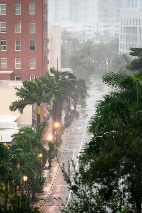 Storm surges begin as Milton wallops coast of Florida