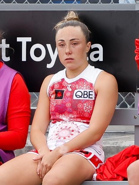 Paige Sheppard of the Sydney Swans. (Photo by Dylan Burns/AFL Photos via Getty Images)