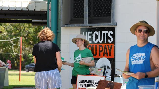Territorians cast their vote at the Nightcliff polling booth on May 3, 2025. Picture: Pema Tamang Pakhrin