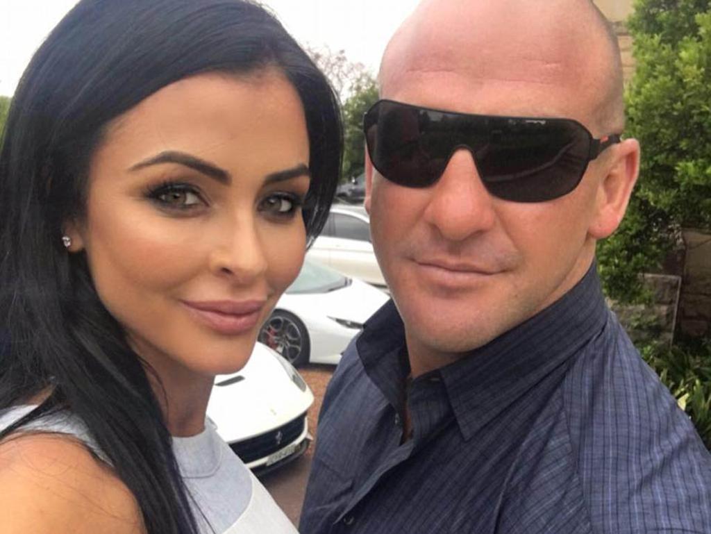 Comanchero bikie boss Mark Buddle with his estranged wife Mel Ter Wisscha.