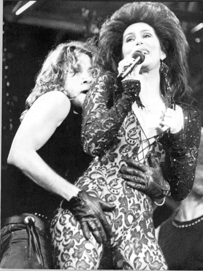 file pic nov 1980 actress / Singer cher in concert at Sydney Entertainment Centre - music singers