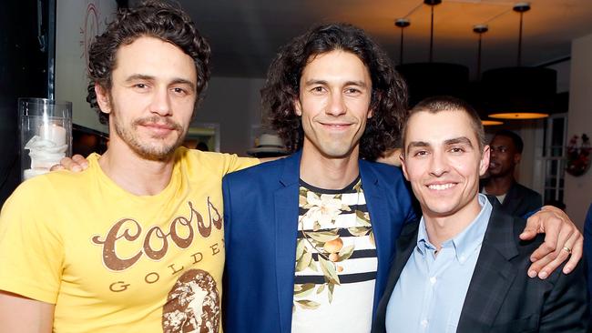 James Franco, Tom Franco and Dave Franco. Picture: Getty Images