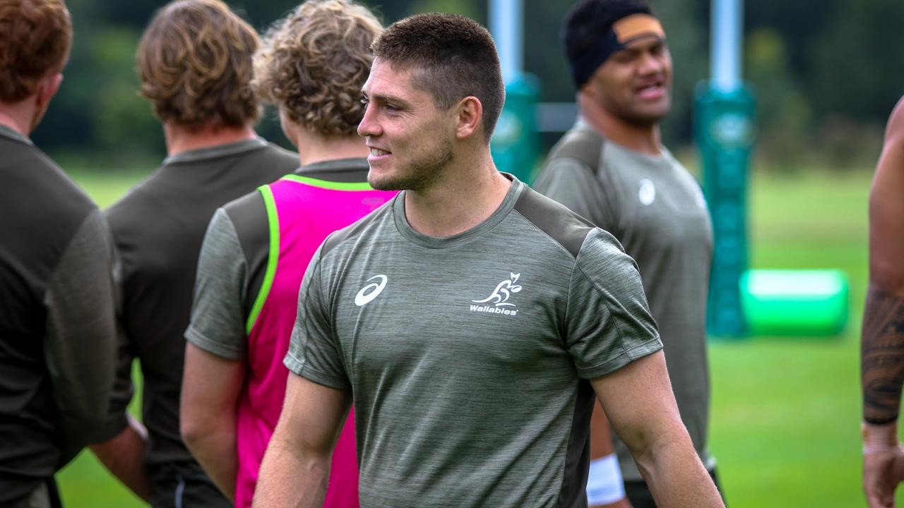 Five-eighth James O'Connor training with the Wallabies in the Hunter Valley