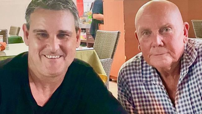 A new photo of Troy Smith with his ‘fixer’ John McLeod. Picture: Supplied