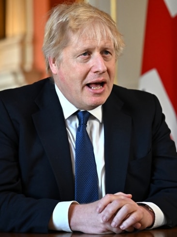 British Prime Minister Boris Johnson described Mr Putin as a "bloodstained dictator" as he issued more sanctions. Picture: Jeff J Mitchell - WPA Pool /Getty Images