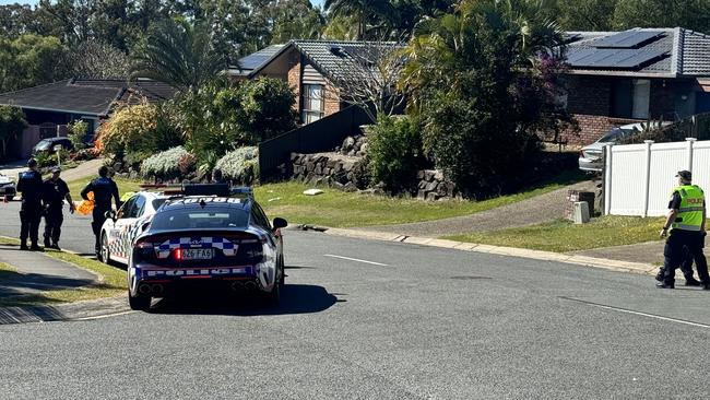 The scene of an e-scooter crash at Latrobe Ave in Helensvale. Picture: Supplied.