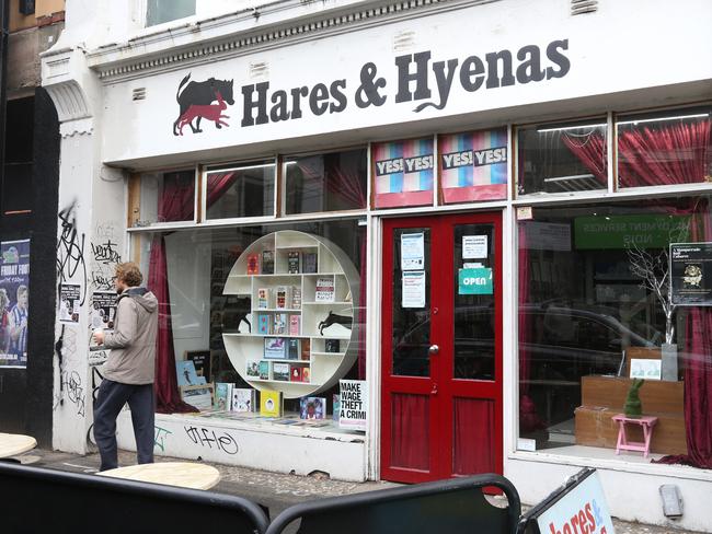 FITZROY - Police are under investigation after a bungled raid in Fitzroy where an innocent man suffered serious injuries when he was mistaken for an offender. The residence where the raid happened is connected to a LGBTQI bookstore called Hares and Hyenas. Picture: Tim Carrafa