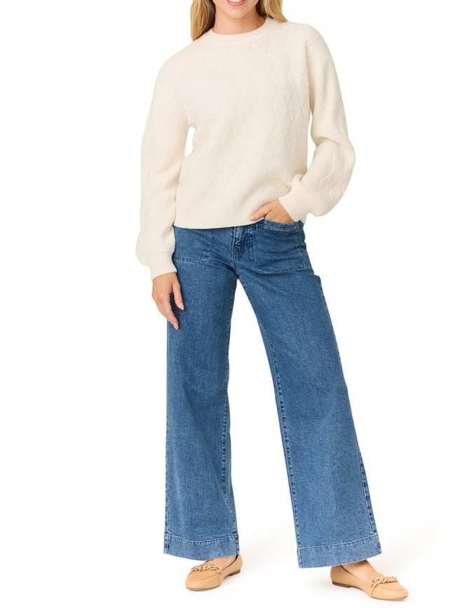 Big W The 1964 Denim Company's Women's Wide Leg Jeans Reef Wash – $30. Picture: Supplied