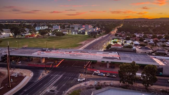 The South Road and Regency Road intersection reopened to traffic ahead of schedule. Picture: SA Infrastructure and Transport