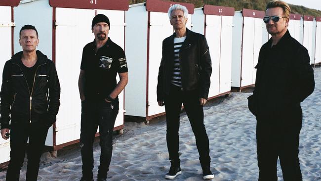 U2 have had five No. 1 hits in Australia. Picture: Supplied.