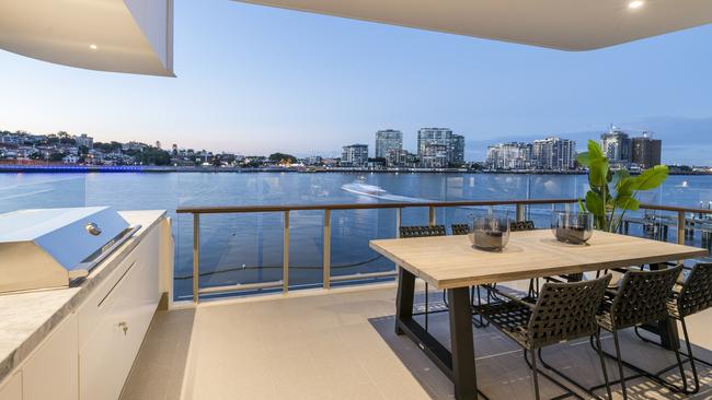 Outlook from the balcony at the Boatyard Bulimba.