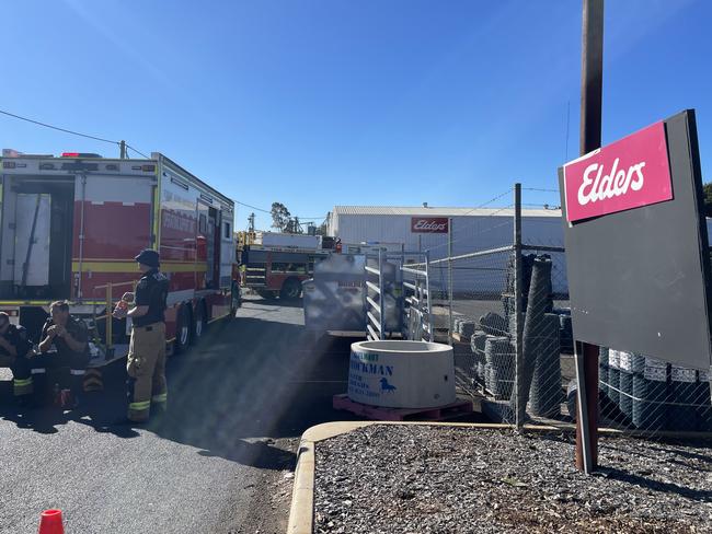 Three taken to hospital with burns after business chemical spill