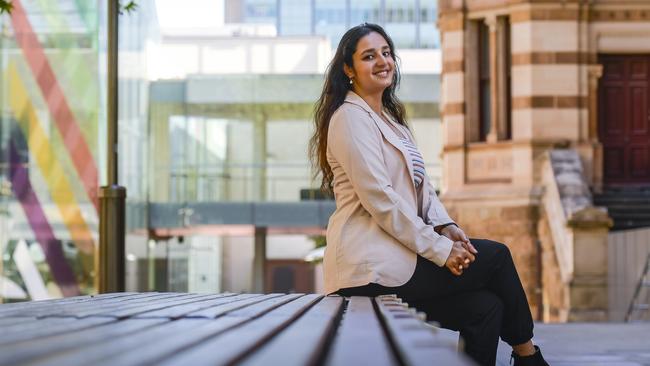 Vrinda Bhutani came from India as an international student in 2019. She now has a finance and economics degree and has been in a Fringe show. Picture: RoyVphotography