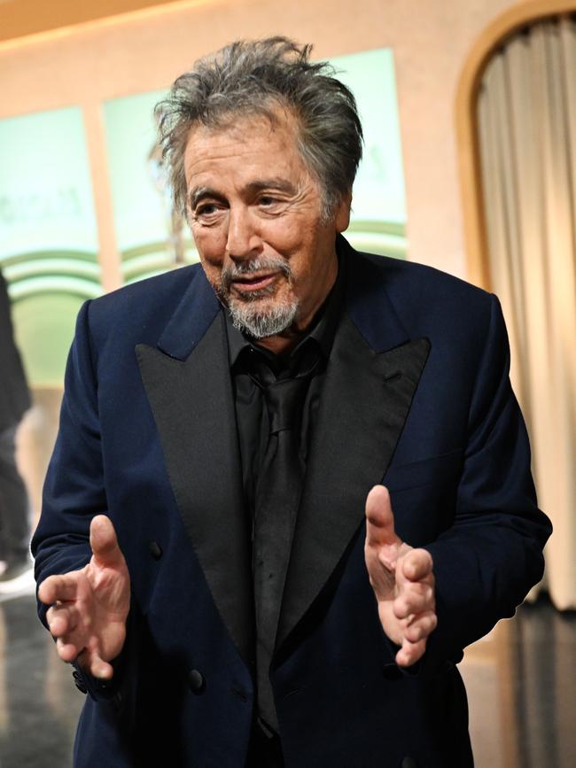 Al Pacino has defended his presentation, saying it’s what producers intended. Picture: Getty