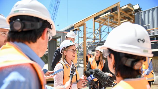 Victorian Transport Minister Jacinta Allan, like her counterparts in other states and territories, will deliver a massively boosted pipeline of infrastructure projects. Picture: Penny Stephens