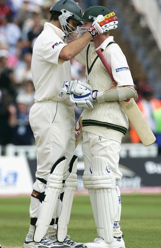 Michael Kasprowicz and Brett Lee nearly got Australia home at Edgbaston in 2005.