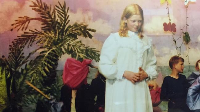 Sarah Snook was in junior high when nabbed the lead role of Wendy in Peter Pan. Picture: Supplied