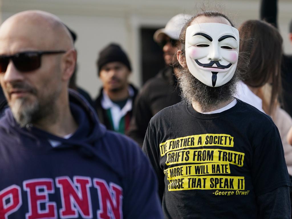 Protesters in Melbourne on May 30. Picture: Michael Dodge/AAP