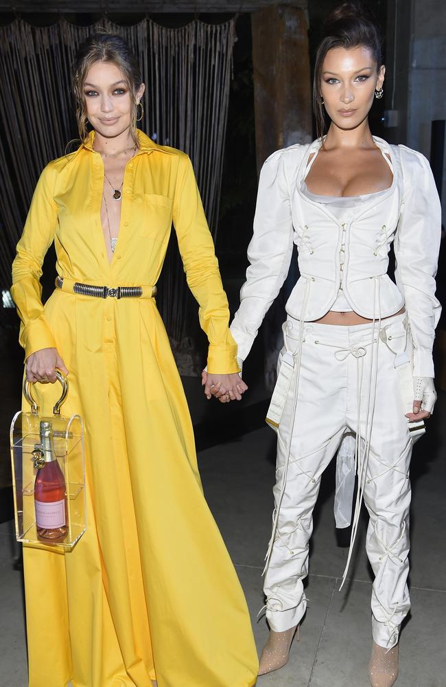 The New York-based Hadids have more than 70 million Instagram followers between them and are among the world’s top-paid models, according to Forbes. Picture: Getty Images 