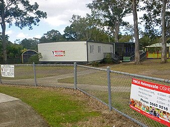 YMCA after school service building at Helensvale State School.