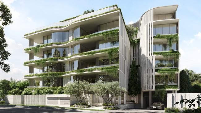 A render of The Peninsula at 70 Oxlade Drive, which is waiting to be built. Picture supplied.