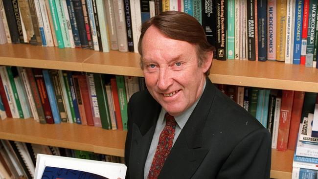 Former University of Tasmania economist Bruce Felmingham.