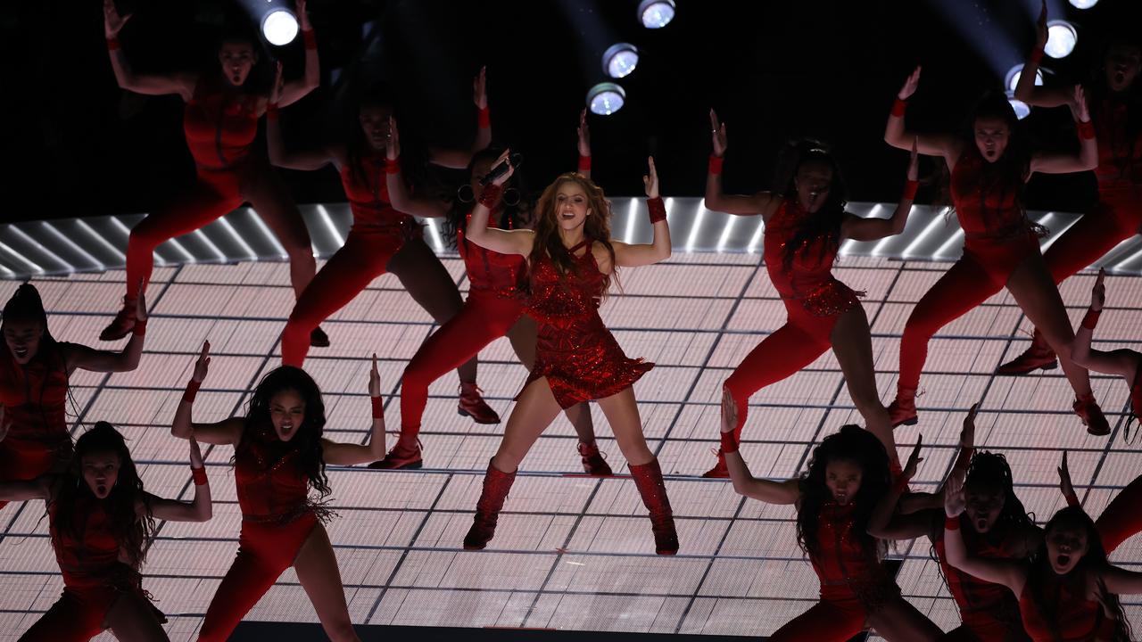 Shakira performs during the Pepsi Super Bowl LIV Halftime Show at Hard Rock Stadium. Picture: Elsa/Getty Images