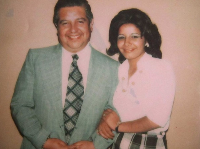 Adriana Rivas with Chilean intelligence agency head General Manuel Contreras in the 1970s. Credit: ABC News