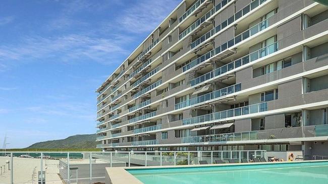 Apartments in the prestigious waterfront complex Harbour Lights at Marlin Parade rent for about $1200 per week. The complex has a gym, spa, sauna and pool. Picture: supplied.