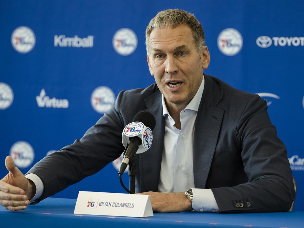 Former Philadelphia 76ers president of basketball operations Bryan Colangelo is now a co-owner of the Illawarra Hawks. Picture: AP