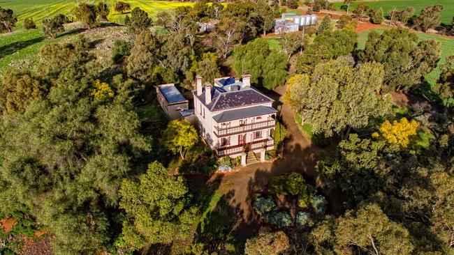 Grand residence: The Chateau at Dookie has been restored to its original 1880s magnificence.