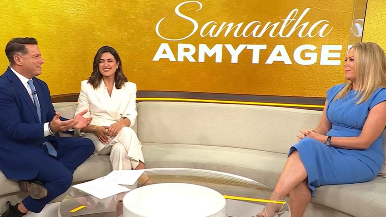 Armytage discussed the new program with Karl Stefanovic and Sarah Abo. Picture: Today