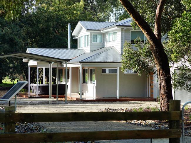 The house belonging to Erin Patterson in Leongatha where the fatal lunch took place. Picture: The Australian / Luis Enrique Ascui