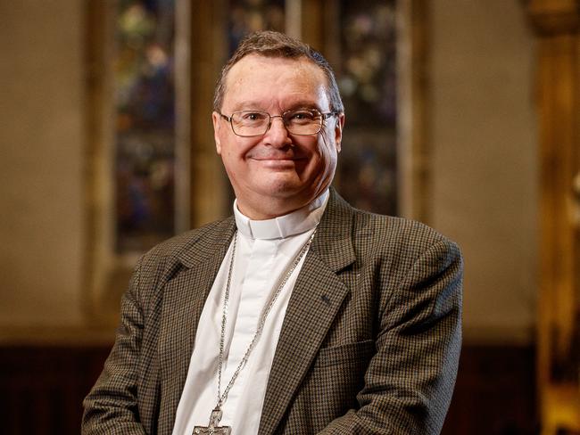 Adelaide’s new Archbishop, Patrick O'Regan, at St Francis Xavier's Catholic Cathedral. Picture: Matt Turner