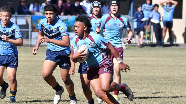 Keebra Park player Tyrel Laban Mabel Park v Keebra Park in the Walters Cup. Thursday August 18, 2022. Picture, John Gass