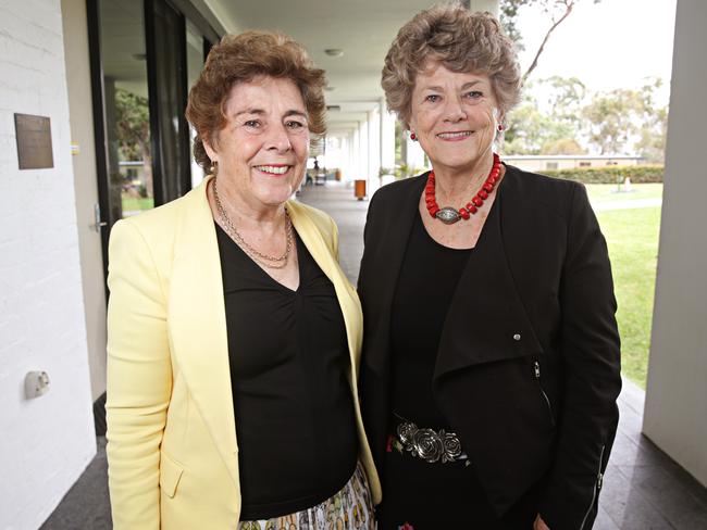 Mary McKendrick (left) and Judith Donald who founded John Colet School at Belrose Picture: Adam Yip