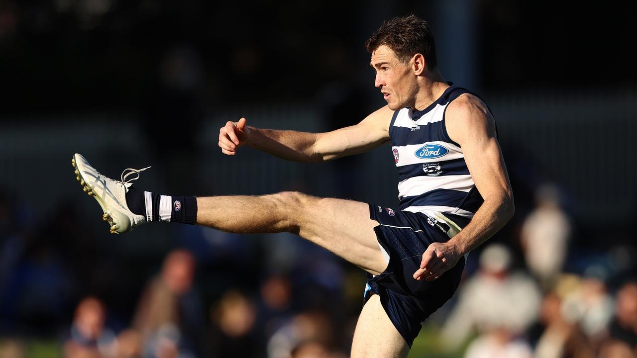 Jeremy Cameron kicked a ground-record seven goals at Blundstone Arena last Sunday. Picture: Robert Cianflone/Getty Images