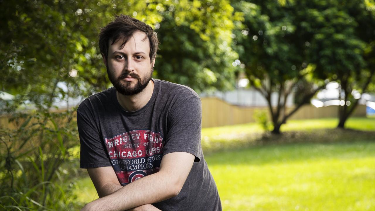 Bartender Jake Wood lost over 20 hours of work due to Brisbane's COVID-19 lockdown. Picture: Lachie Millard