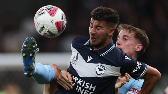 Refereeing decisions were a hot topic in the Melbourne Derby. Photo: Daniel Pockett/Getty Images.