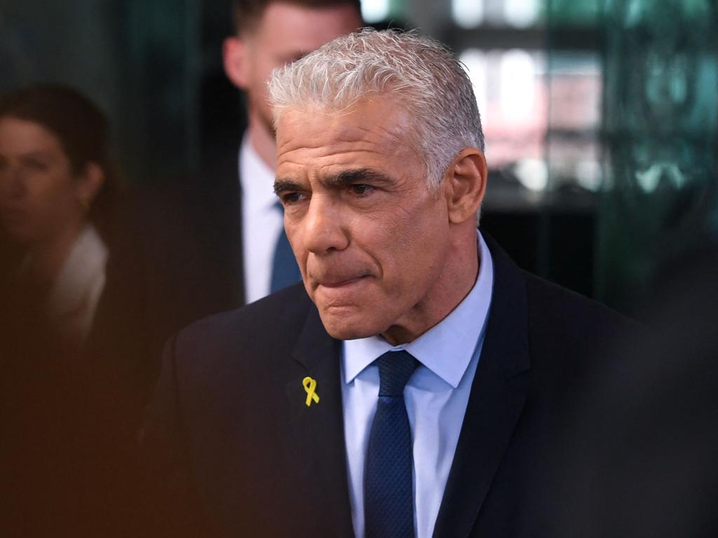 Israeli opposition leader Yair Lapid has criticised Benjamin Netanyahu. Picture: AFP