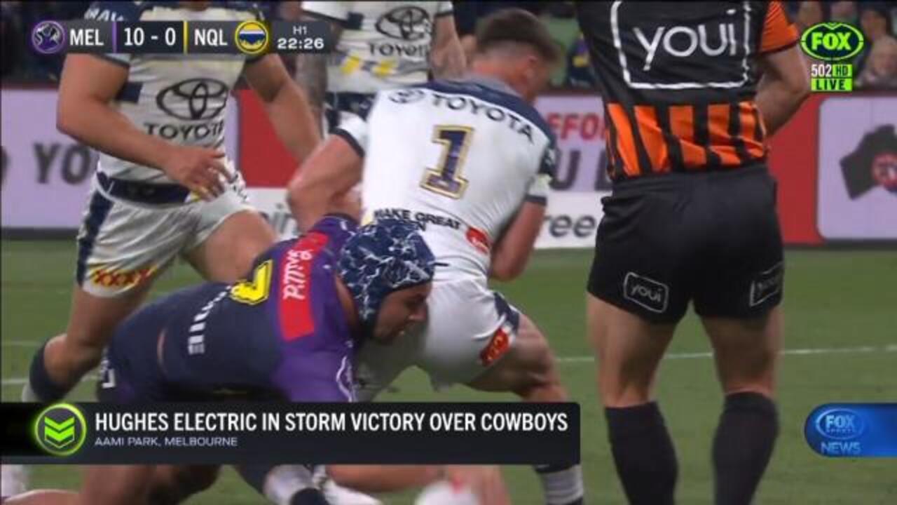 Hughes electric in Storm's win over Cows