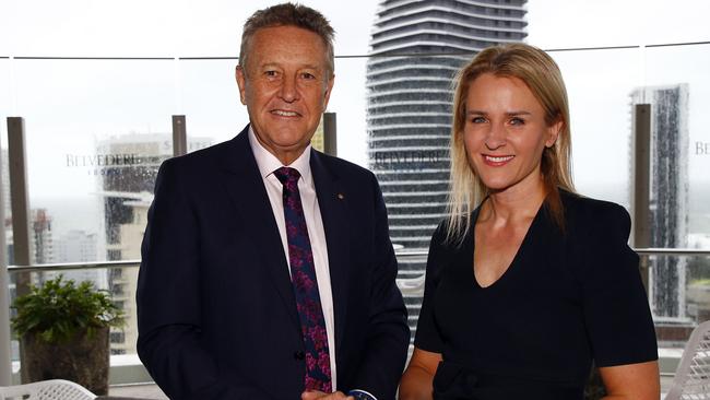 Andrew Bell with Ray White Chief Economist Nerida Conisbee. Picture: Tertius Pickard