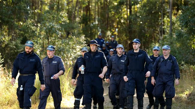 Police search in bushland for William.