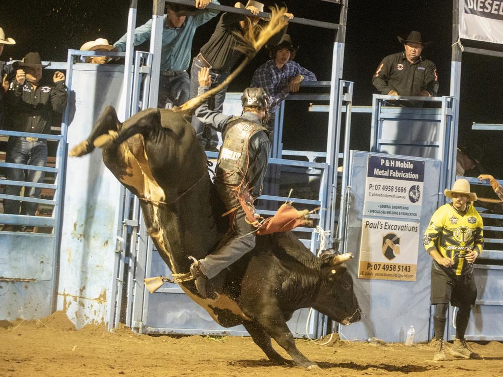 Joe Down at Gargett Rodeo Saturday 3 June 2023 Picture: Michaela Harlow