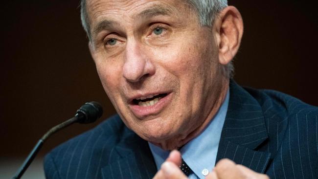 Anthony Fauci, director of the National Institute of Allergy and Infectious Diseases, says he hoped there will be a COVID-19 vaccine by the end of the year. Picture: Al Drago/AFP