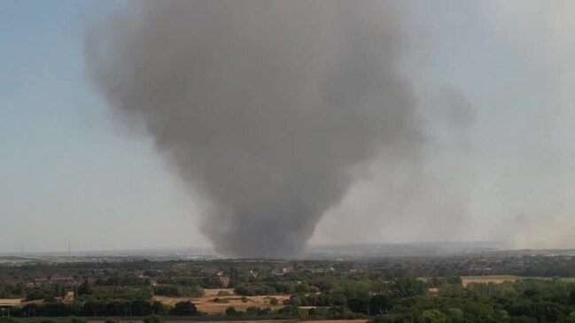 Multiple Fires Burn In East London Amid Record-breaking Temperatures 